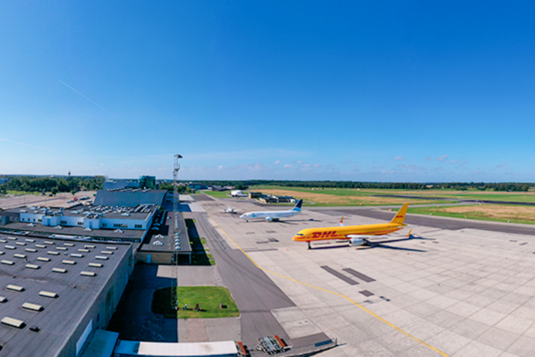 Panoramabilleder med drone under inspektion